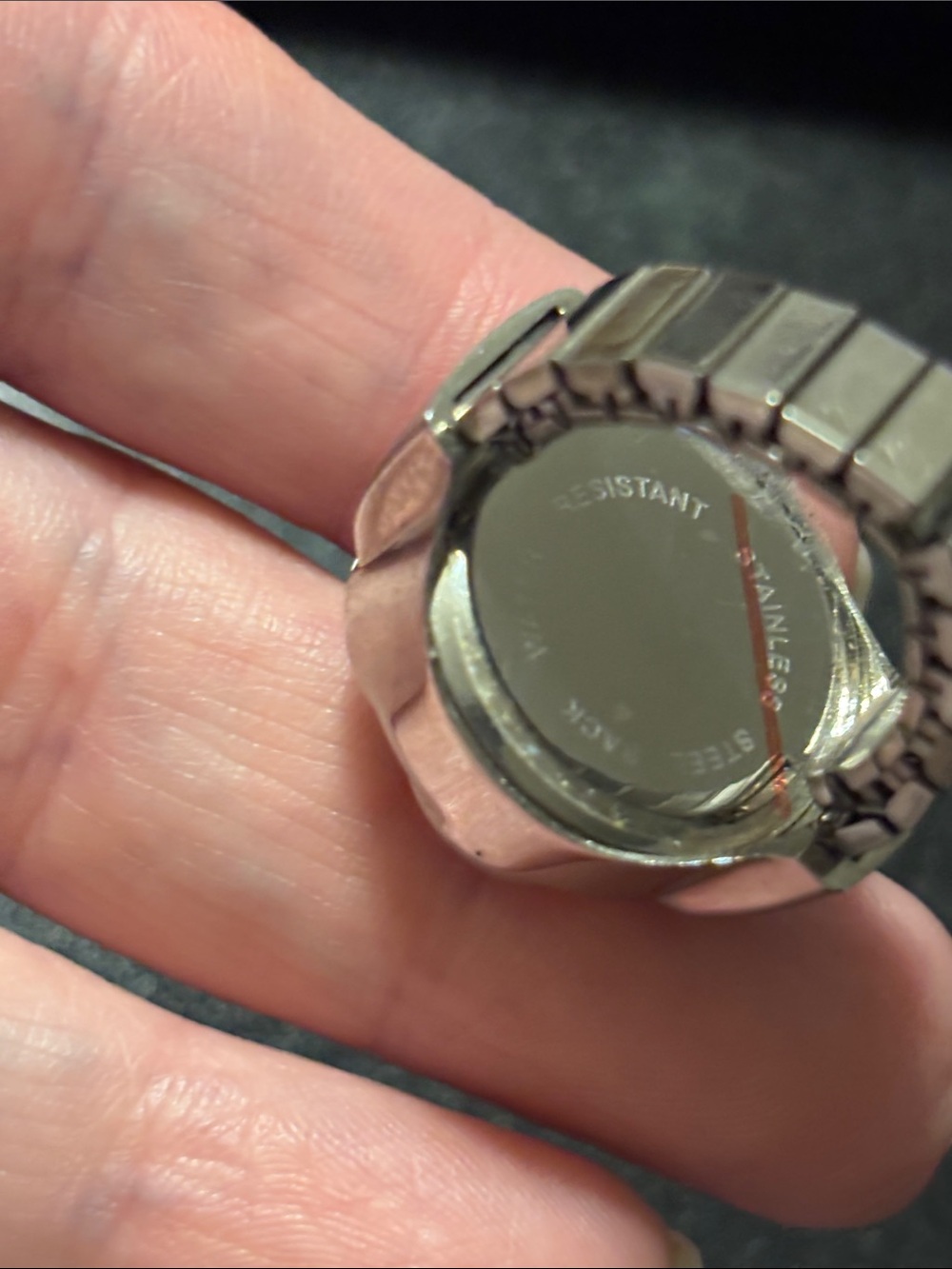 Pink Floral Quartz Ring Watch NOT RUNNING - Picture 8 of 11